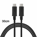 USB-C USB 3.1 Type C Male Connector to Male Data Video Cable for Tablet Phone 65W Disk Drive UC-198-BK