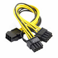 PCI-E PCI Express ATX 6Pin Male to Dual 8Pin 6Pin Female Video Card Extension Splitter Power Cable PW-028