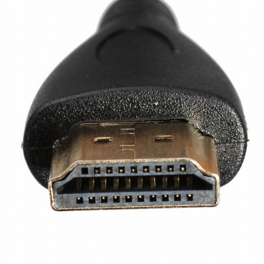 Micro HDMI Male to HDMI Male Stretch Spring Cable 4K 60hz for TF201 XOOM A500 Tablet HD-110-BK