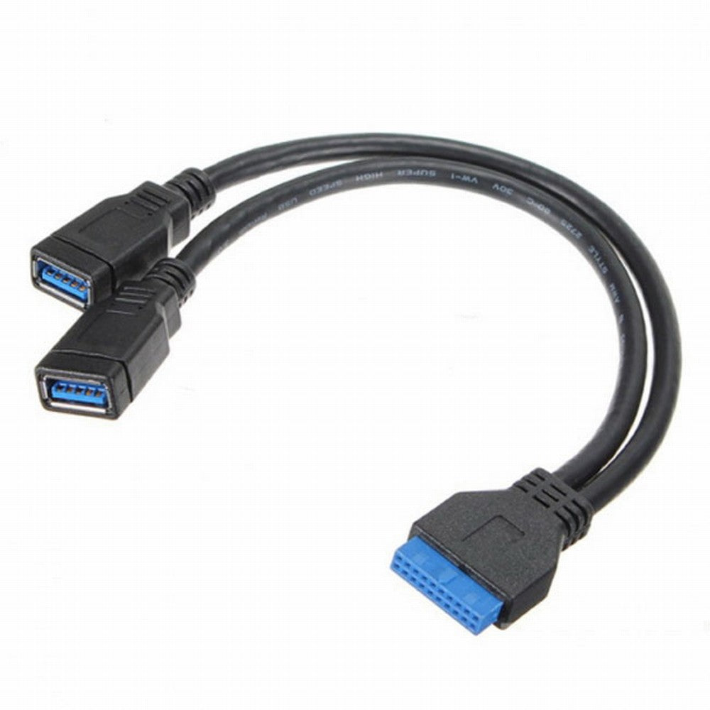 2 ports USB 3.0 Female to Motherboard 20pin Header cable for front panel 20cm U3-042