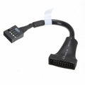 USB 2.0 9Pin Motherboard Housing Male to USB 3.0 20pin Header Device Female Cable U3-076