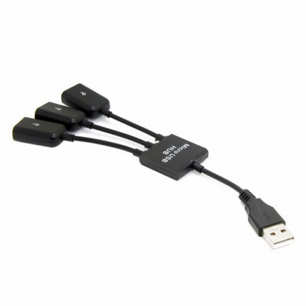 USB 2.0 to 3 Ports Hub Cable Bus Power 1 to 3 for Laptop Notebook PC Mouse Disk Printer U2-054