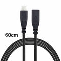 USB-C USB 3.1 Type C Male to Female Extension Data Cable for Macbook Tablet Mobile Phone 60cm UC-218-BK-0.6M