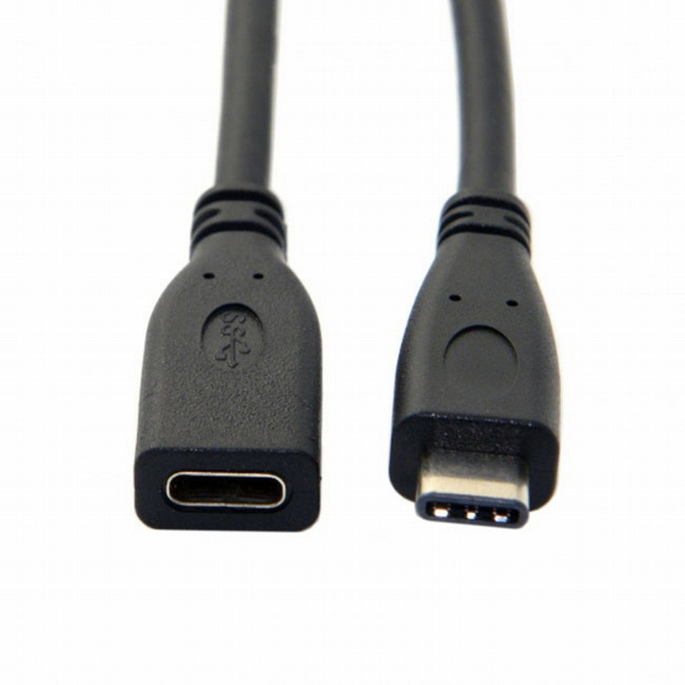 USB-C USB 3.1 Type C Male to Female Extension Data Cable for Macbook Tablet Mobile Phone 60cm UC-218-BK-0.6M