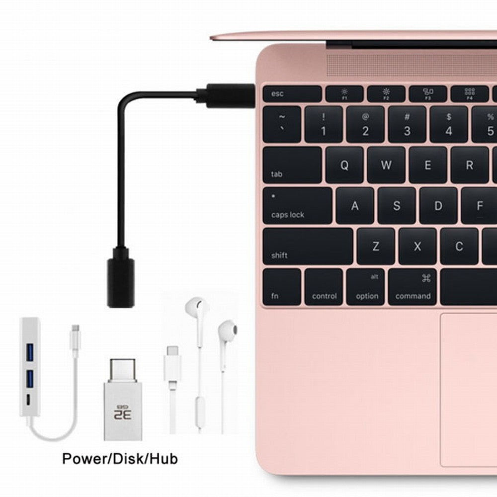USB-C USB 3.1 Type C Male to Female Extension Data Cable for Macbook Tablet Mobile Phone 60cm UC-218-BK-0.6M