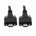 USB 3.1 Type-C Dual M2 Screws Locking to Locking USB-C 10Gbps Data Cable Panel Mount Type CC-UC-046