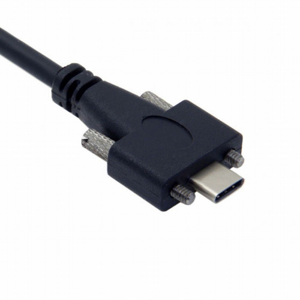 USB 3.1 Type-C Dual M2 Screws Locking to Locking USB-C 10Gbps Data Cable Panel Mount Type CC-UC-046