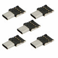 5pcs Ultra Mini Type-C USB-C to USB 2.0 OTG Adapter for Cell Phone Tablet USB Cable Flash Disk UC-053-5PCS