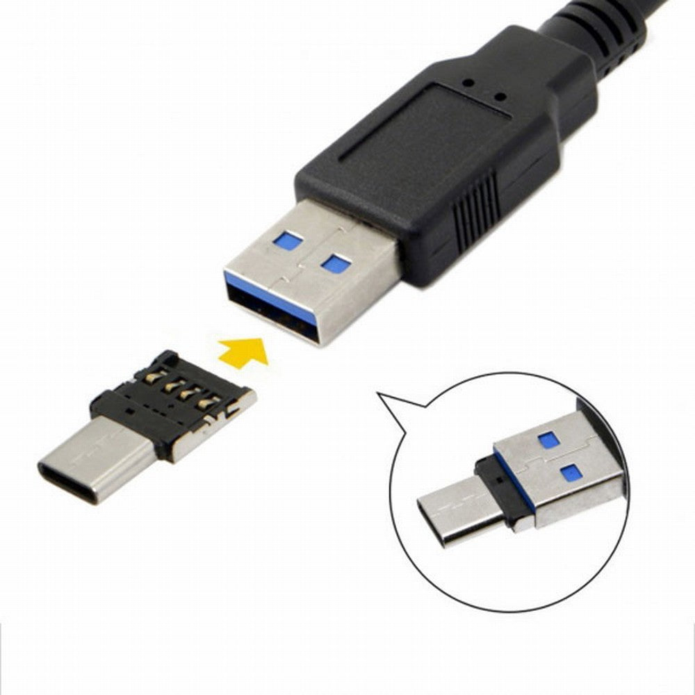 5pcs Ultra Mini Type-C USB-C to USB 2.0 OTG Adapter for Cell Phone Tablet USB Cable Flash Disk UC-053-5PCS