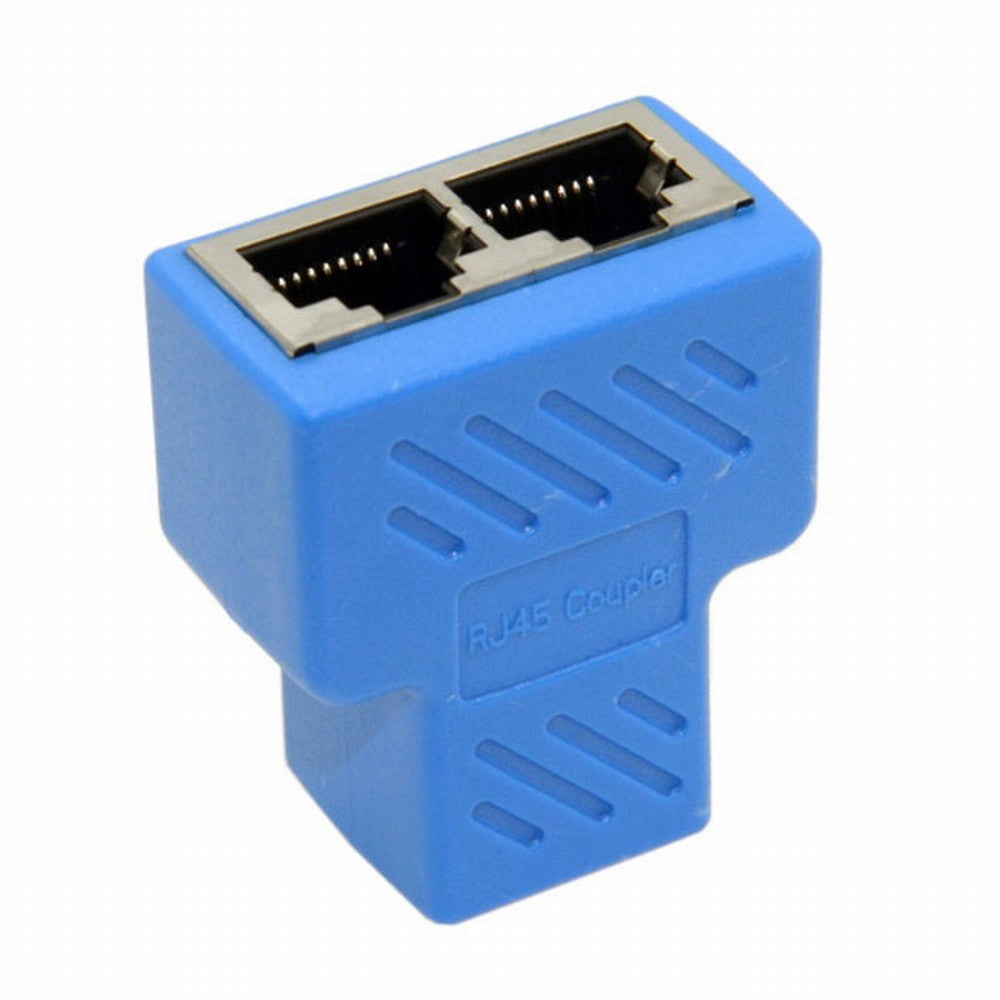 2pcs STP UTP Cat6 RJ45 8P8C Plug To Dual RJ45 Splitter Network Ethernet Switcher Adapter UT-014-2PCS