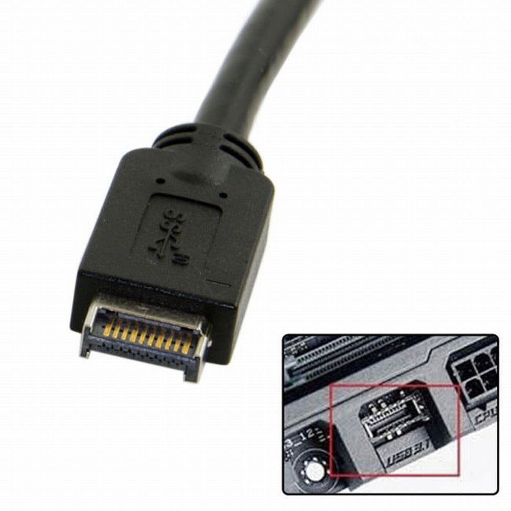 USB 3.1 Front Panel Header to USB 3.0 20Pin Header Extension Cable 20cm for ASUS Motherboard UC-052
