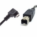 30cm Right Angled 90 Degree Micro USB OTG to Standard B Type Printer Scanner Hard Disk Cable U2-103-RI