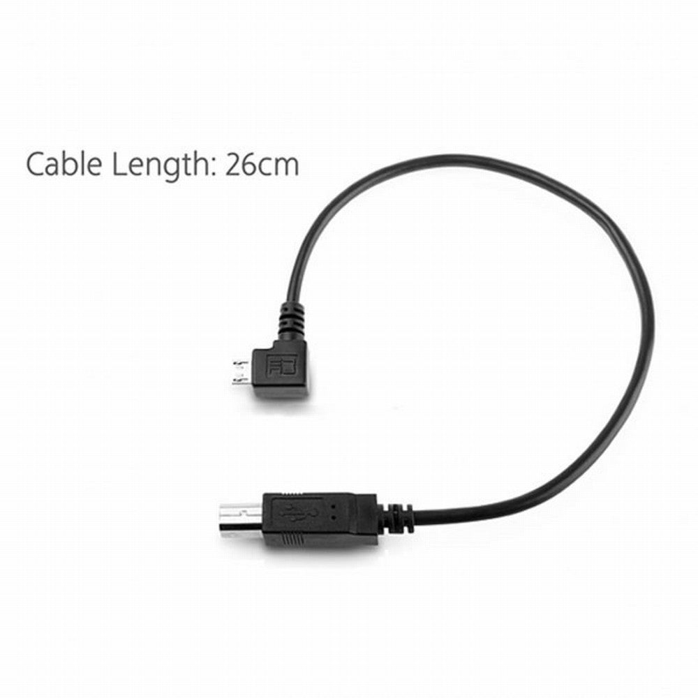 30cm Right Angled 90 Degree Micro USB OTG to Standard B Type Printer Scanner Hard Disk Cable U2-103-RI