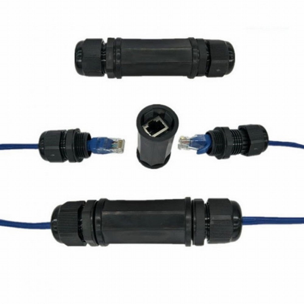 Locking Waterproof CAT6 RJ45 Female to Female Lan Ethernet Network Extension Adapter Coupler UT-012