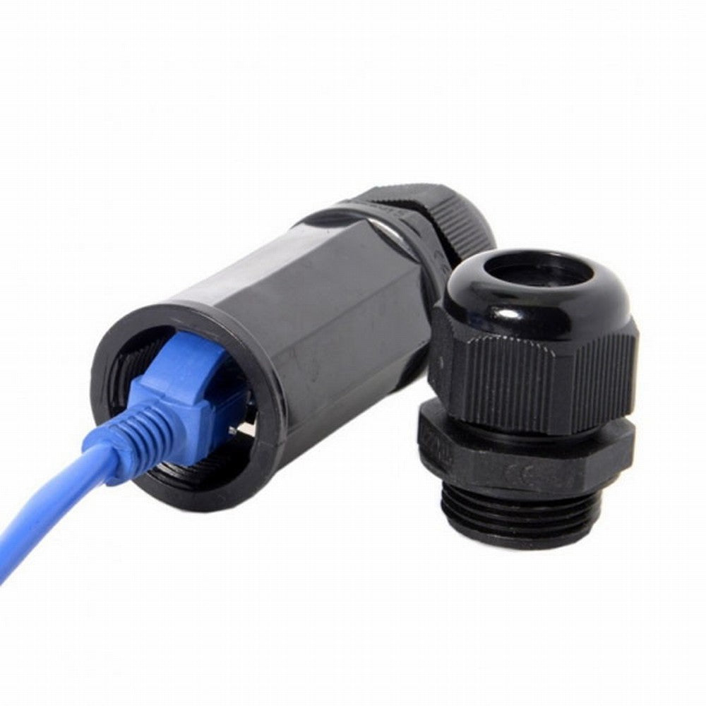 Locking Waterproof CAT6 RJ45 Female to Female Lan Ethernet Network Extension Adapter Coupler UT-012