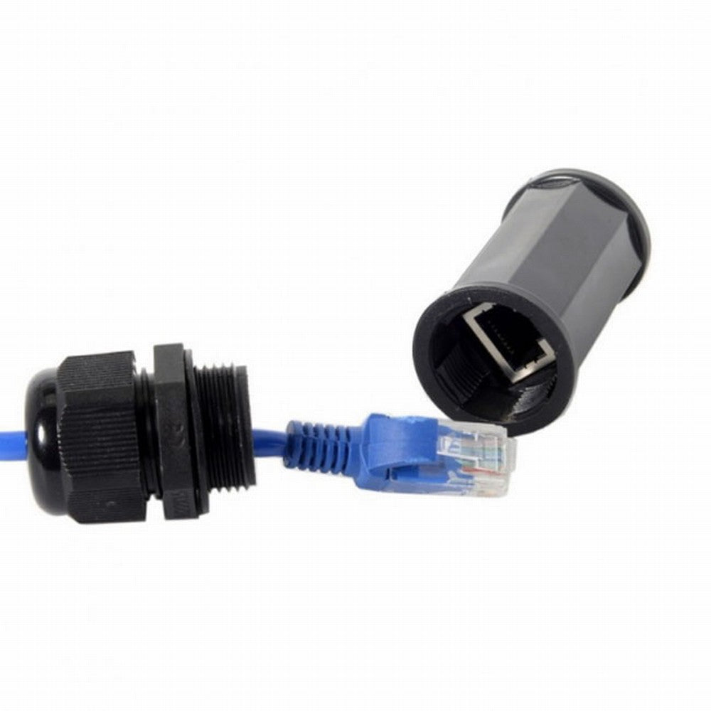 Locking Waterproof CAT6 RJ45 Female to Female Lan Ethernet Network Extension Adapter Coupler UT-012