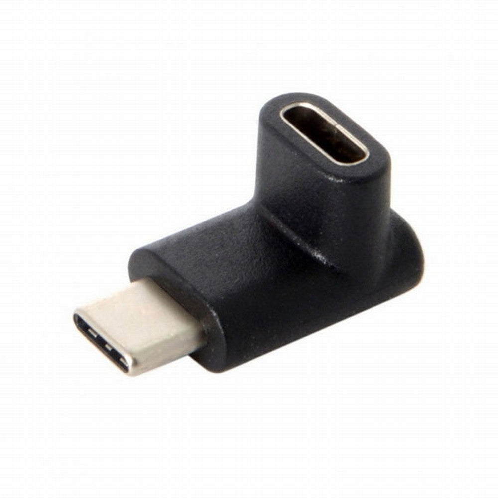 90 Degree Up or Down Angled Reversible USB 3.1 Type-C Male to Female Extension Adapter for Laptop Phone UC-068-UP