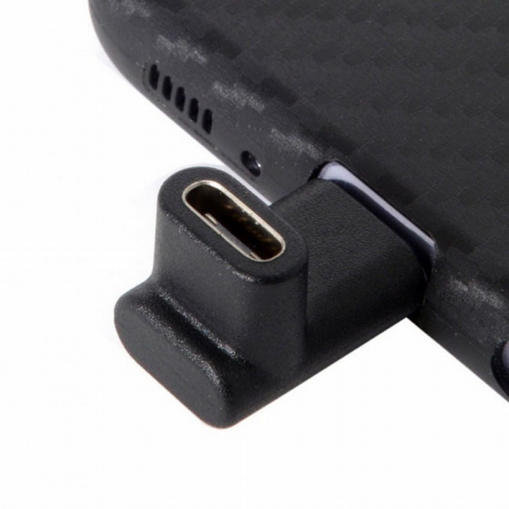 90 Degree Up or Down Angled Reversible USB 3.1 Type-C Male to Female Extension Adapter for Laptop Phone UC-068-UP