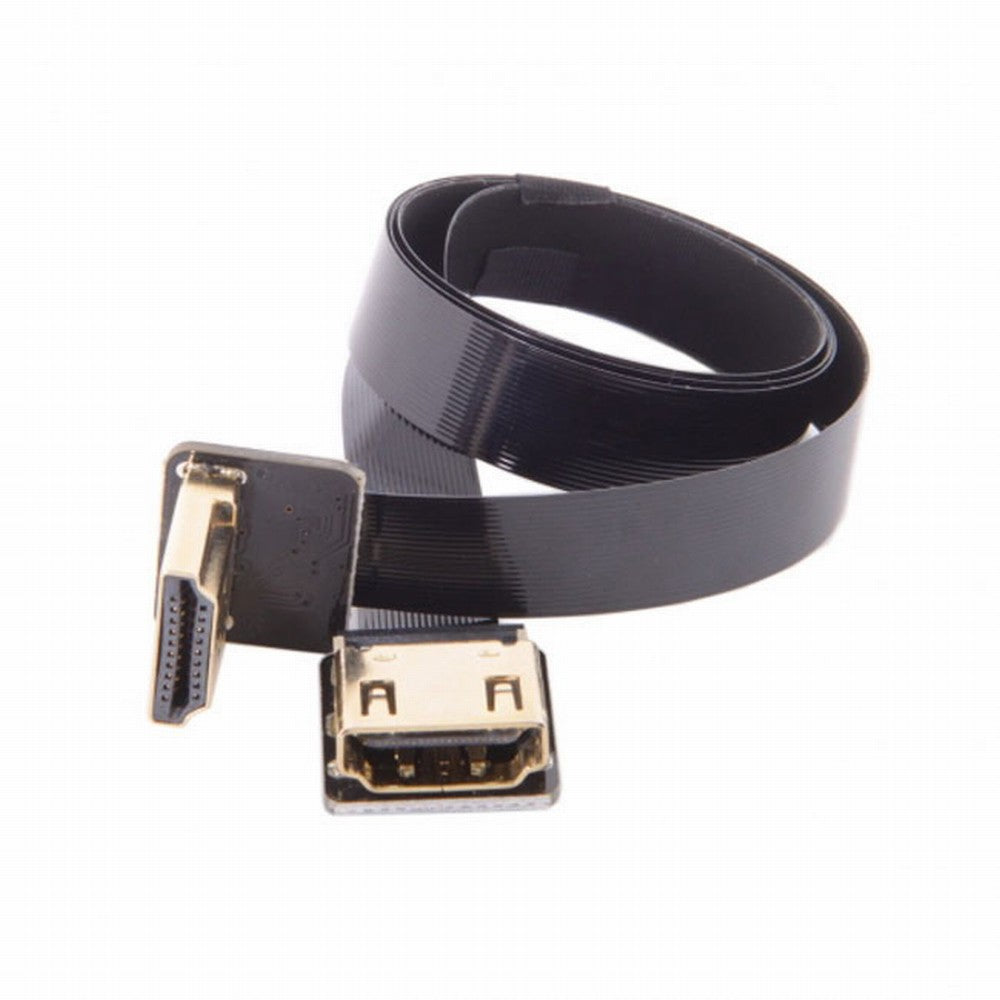 CYFPV Down Angled 90 Degree HDMI Male to Female FPC Flat Cable for HDTV Multicopter Aerial Photography CC-HD-216-DN