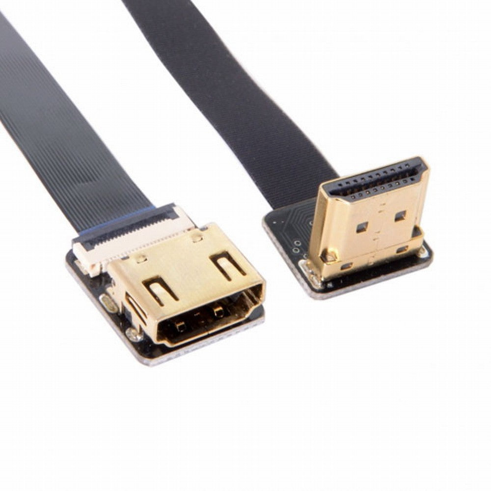 CYFPV Up Angled 90 Degree HDMI Male to Female FPC Flat Cable for HDTV Multicopter Aerial Photography CC-HD-216-UP