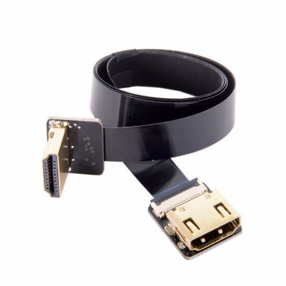 CYFPV Up Angled 90 Degree HDMI Male to Female FPC Flat Cable for HDTV Multicopter Aerial Photography CC-HD-216-UP