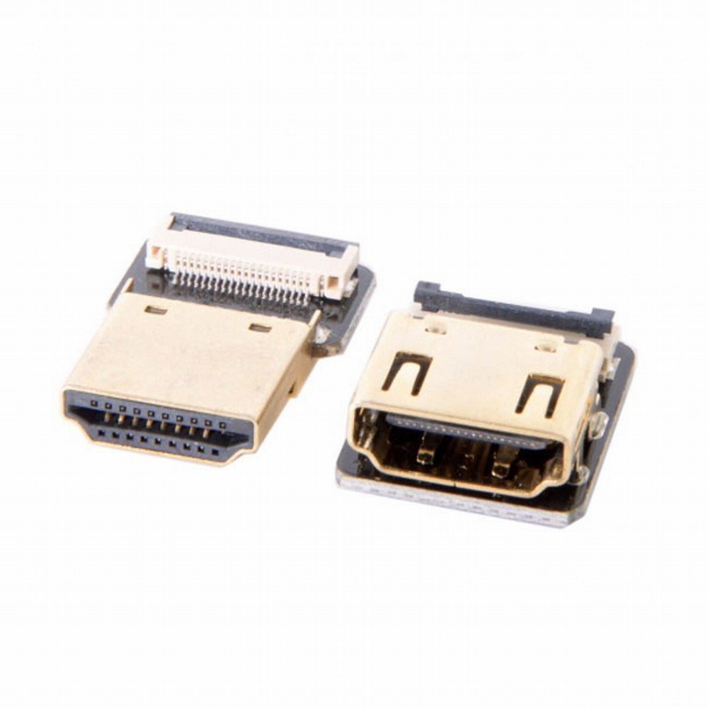 CYFPV Straight HDMI Type-A Male to Female FPC Flat Cable for HDTV Multicopter Aerial Photography CC-HD-216-BK