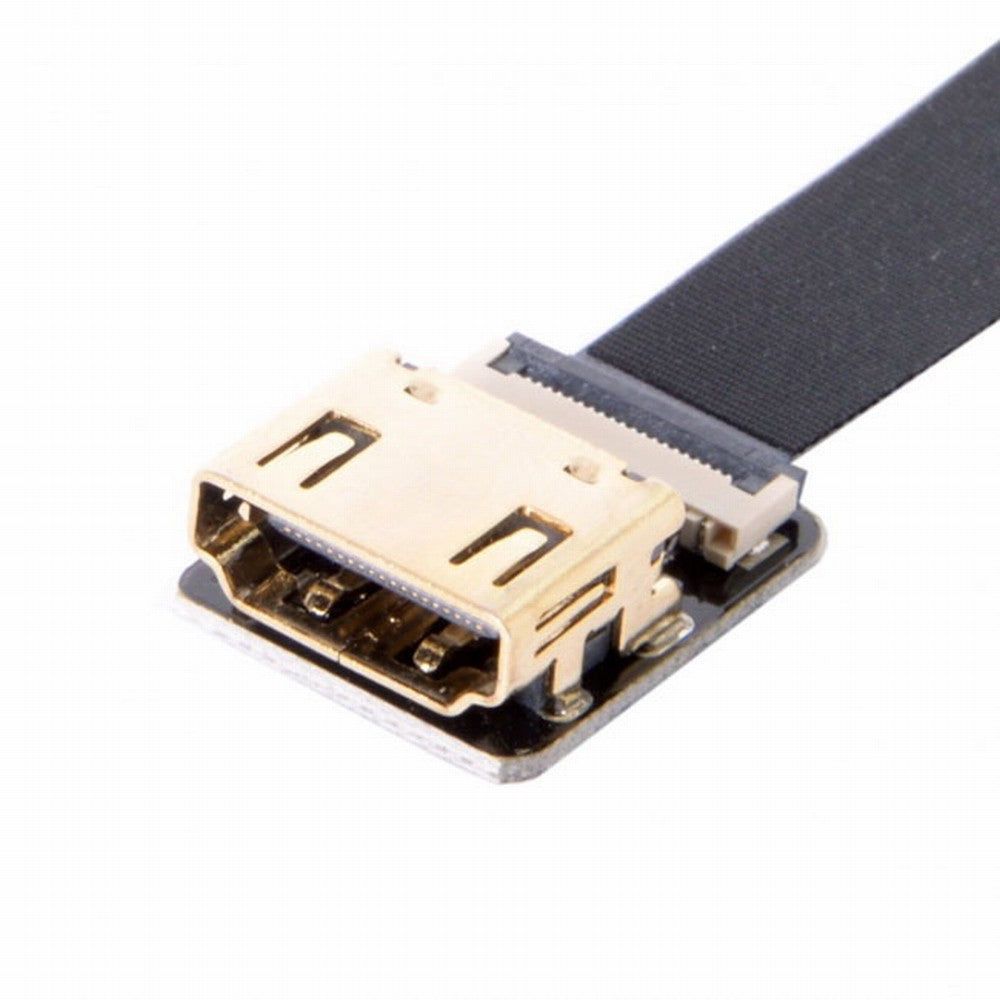 CYFPV Straight HDMI Type-A Male to Female FPC Flat Cable for HDTV Multicopter Aerial Photography CC-HD-216-BK