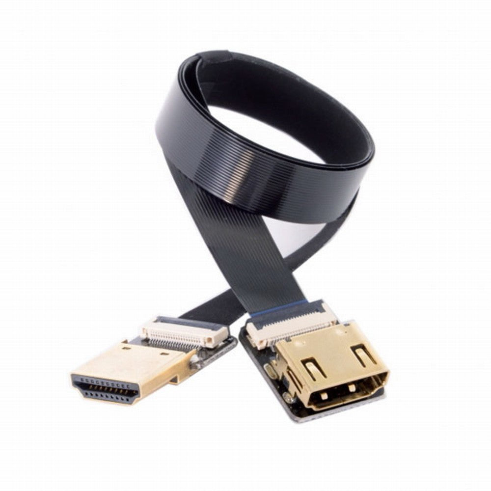 CYFPV Straight HDMI Type-A Male to Female FPC Flat Cable for HDTV Multicopter Aerial Photography CC-HD-216-BK