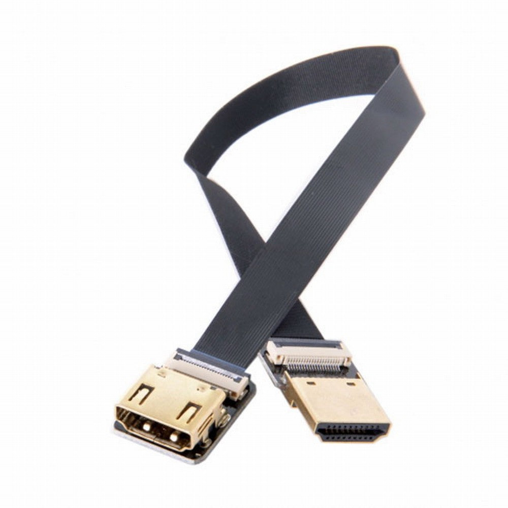 CYFPV Straight HDMI Type-A Male to Female FPC Flat Cable for HDTV Multicopter Aerial Photography CC-HD-216-BK