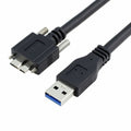 USB 3.0 A type Cable Male to Micro USB 3.0 B Male with Mount Panel Screws for Hard Disk Mobile Phone CC-U3-106