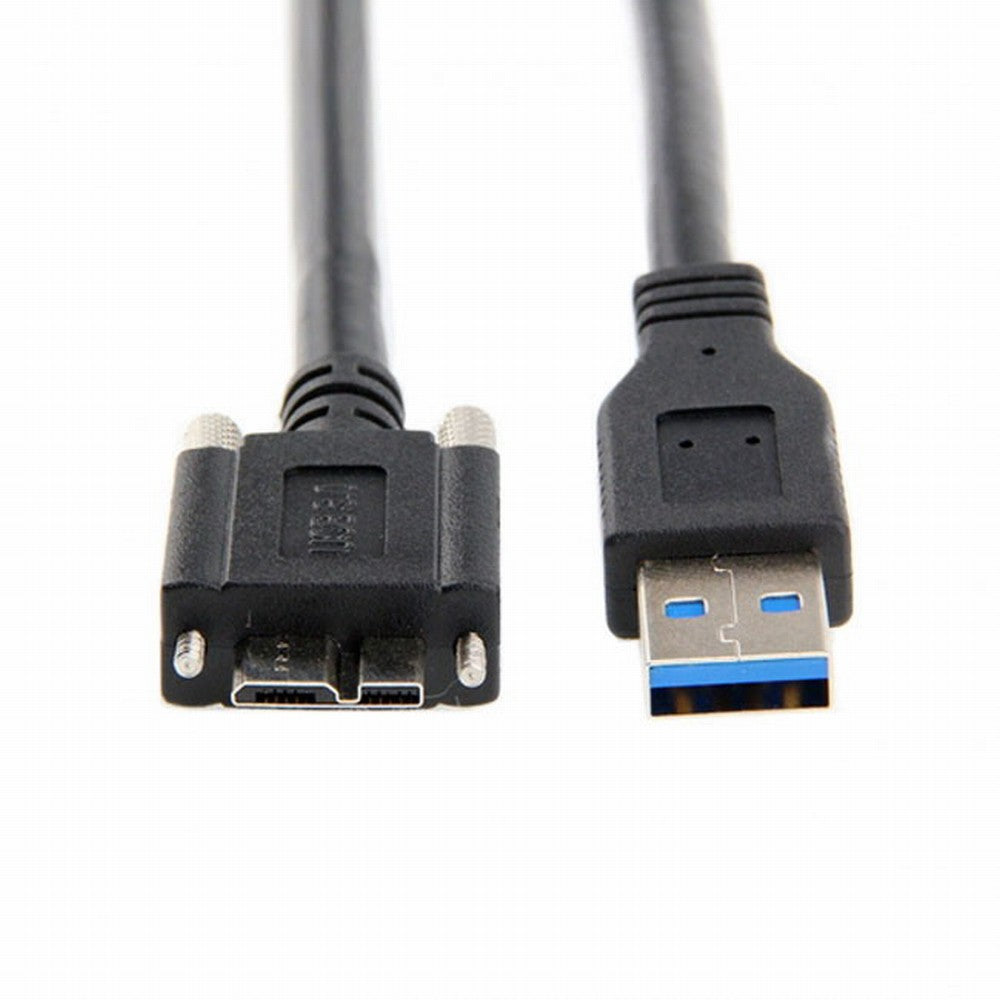 USB 3.0 A type Cable Male to Micro USB 3.0 B Male with Mount Panel Screws for Hard Disk Mobile Phone CC-U3-106
