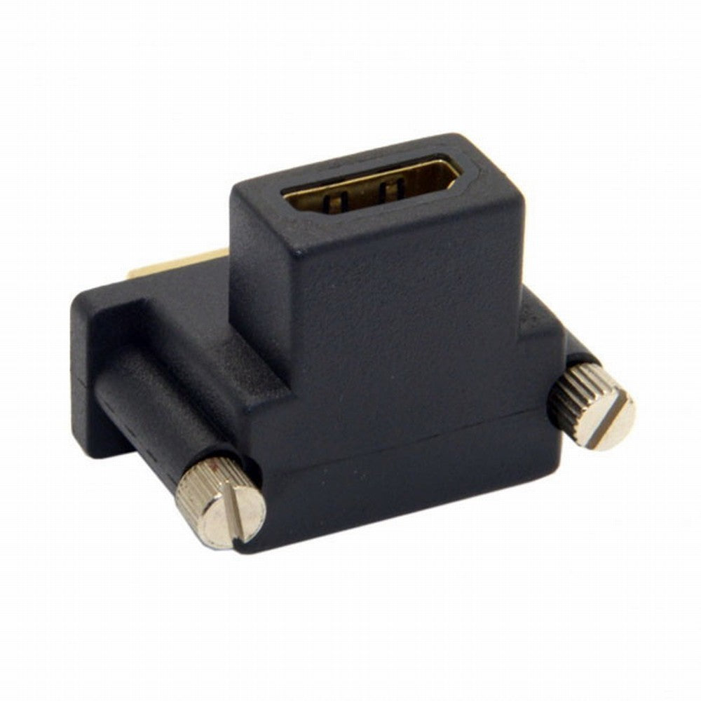 90 Degree Up Angled DVI Male to HDMI Female Adapter for Computer HDTV Graphics Card DB-041-UP