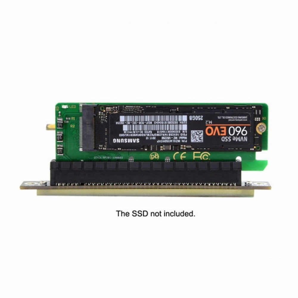 NGFF M-key NVME AHCI SSD to PCI-E 3.0 16x x4 Adapter for XP941 SM951 PM951 A110 m6e 960 EVO SSD SA-001-GR