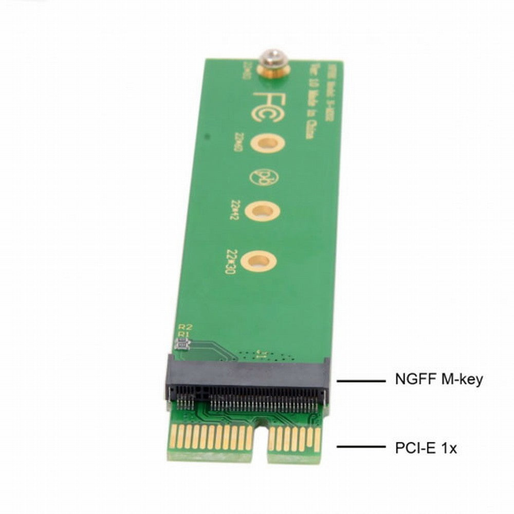NGFF M-key NVME AHCI SSD to PCI-E 3.0 1x x1 Vertical Adapter for XP941 SM951 PM951 960 EVO SSD SA-002