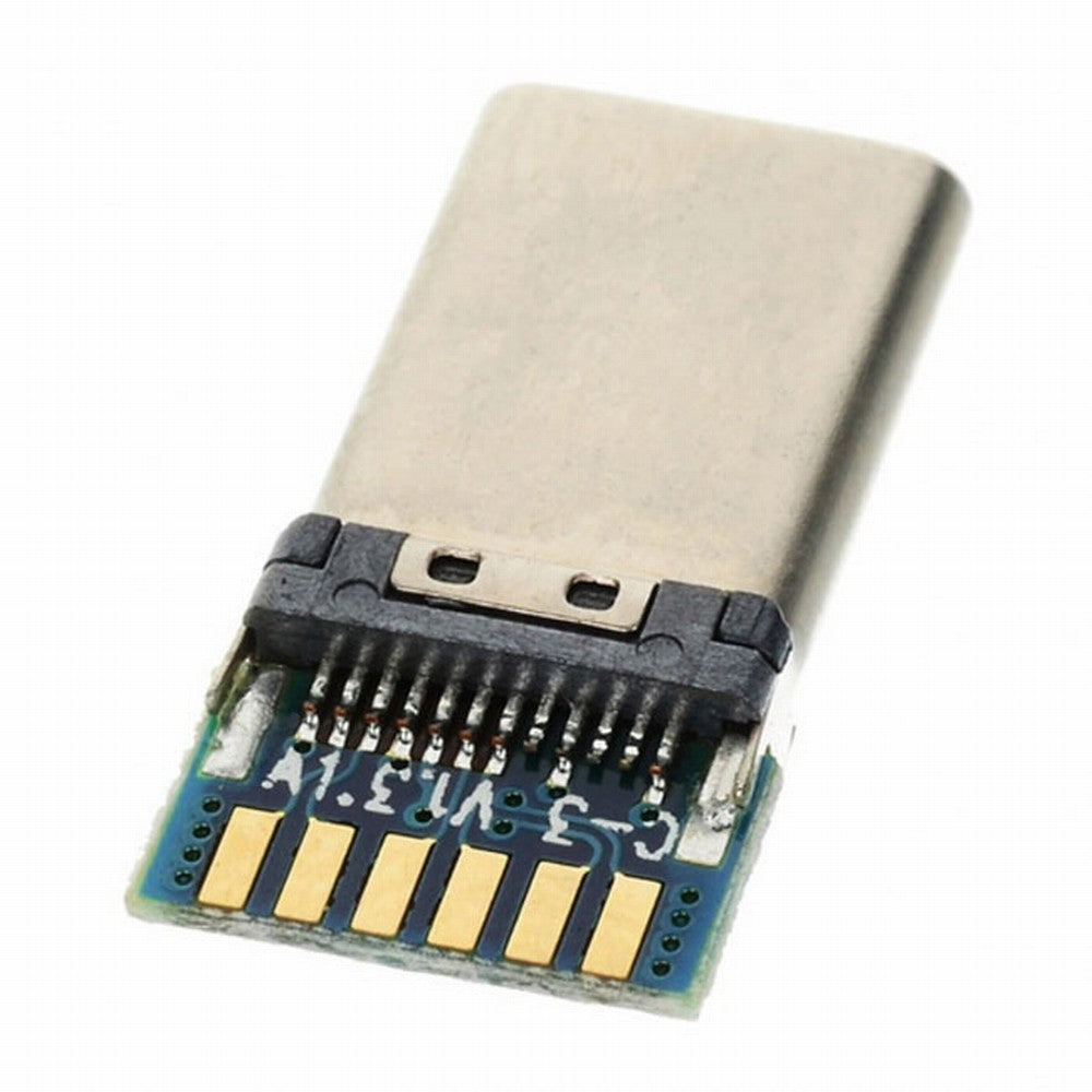 DIY 24pin USB 3.1 Type C USB-C Male Plug Connector SMT type with PC Board UC-207