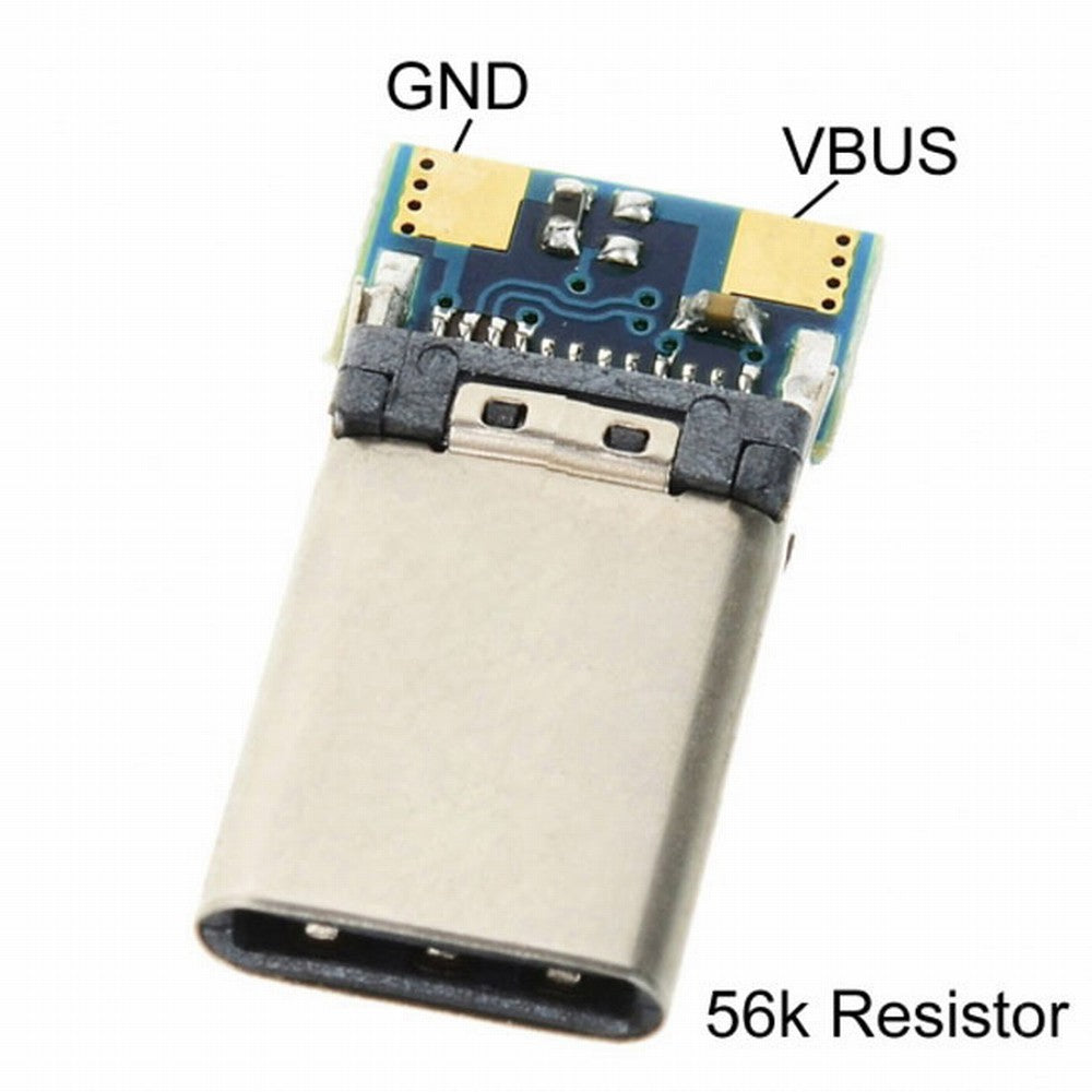 DIY 24pin USB 3.1 Type C USB-C Male Plug Connector SMT type with PC Board UC-207