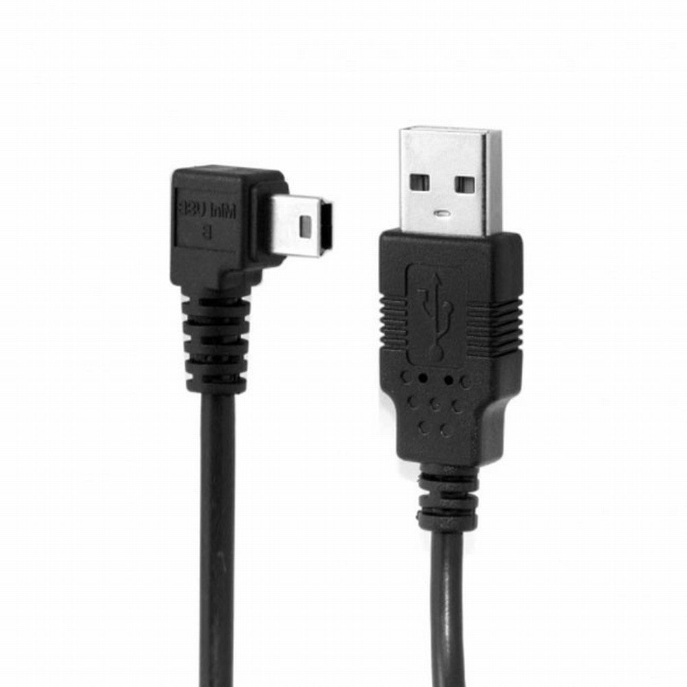 Mini USB B Type 5pin Male Right Angled 90 Degree to USB 2.0 Male Data Cable with Ferrite U2-057-RI-3.0M/U2-057-RI-5.0M