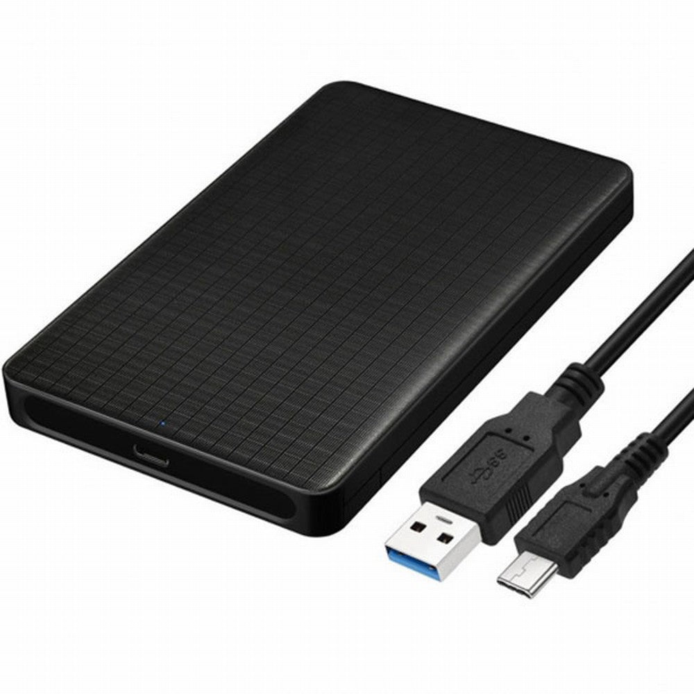 USB-C Type-C to 2.5 Inch SATA SSD HDD External Hard Disk Enclosure for Laptop PC UC-079-BK