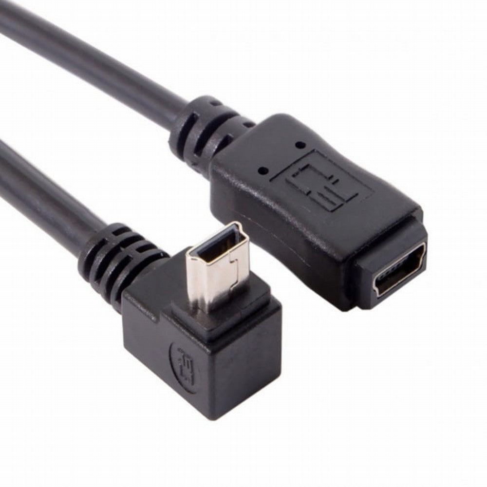 GPS Mini USB 5P 90D Up Angled Male to Mini USB 5Pin Female Extension Cable 0.2m U2-049-UP