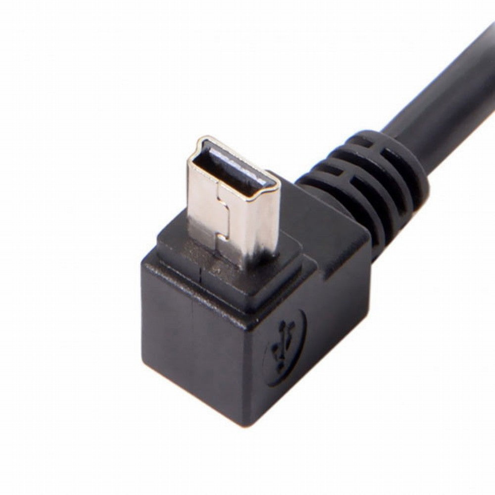GPS Mini USB 5P 90D Up Angled Male to Mini USB 5Pin Female Extension Cable 0.2m U2-049-UP