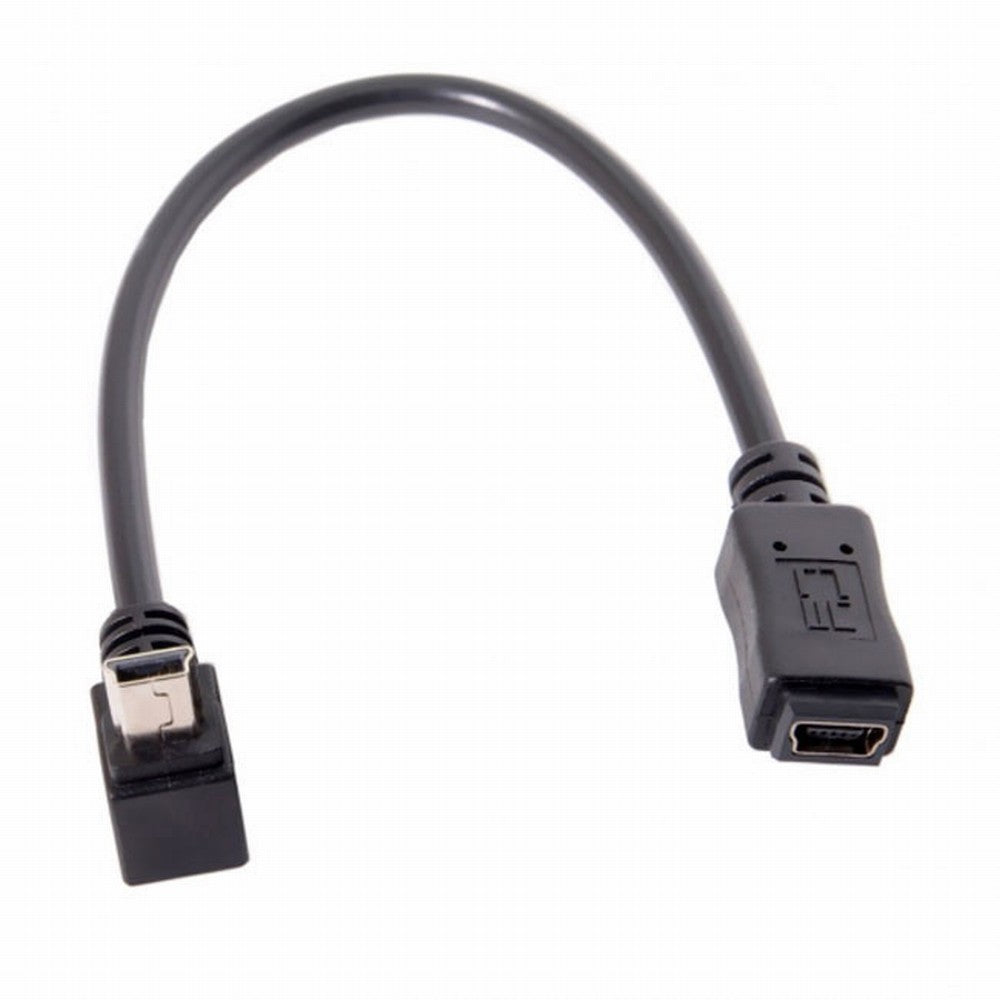 GPS Mini USB 5P 90D Up Angled Male to Mini USB 5Pin Female Extension Cable 0.2m U2-049-UP