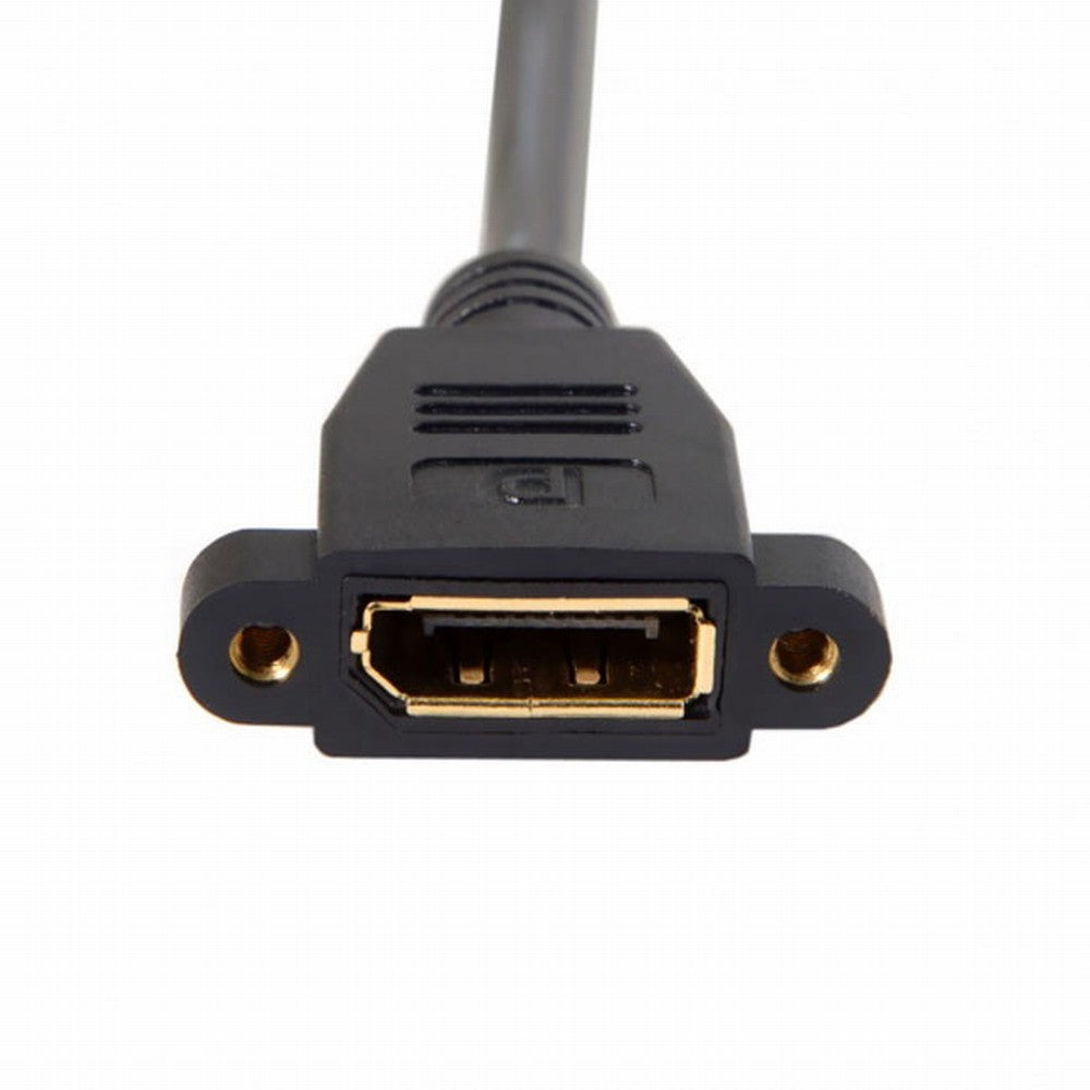 DisplayPort Display Port Male to Female 90 Degree Right Down Angled Extension Cable DP-015-RI