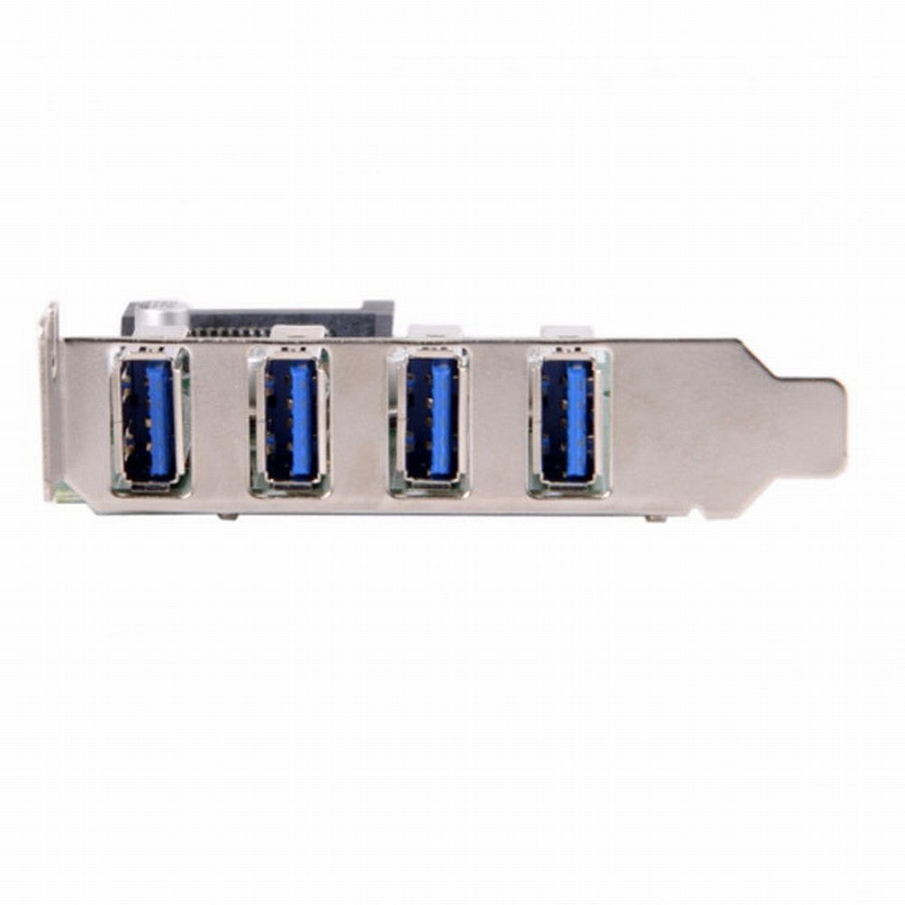 Low Profile 4 Ports PCI-E to USB 3.0 HUB PCI Express Expansion Card Adapter 5Gbps for Motherboard U3-101
