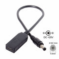 USB 3.1 Type C USB-C to DC 20V 5.5 2.5mm 2.1mm Power Plug PD Emulator Trigger Charge Cable for Laptop UC-100-5525MM