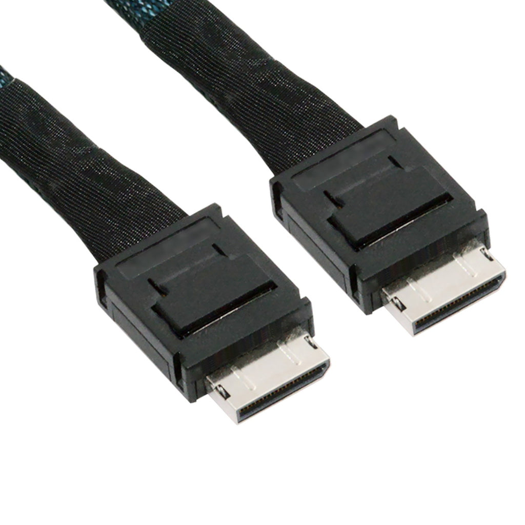 OCuLink PCIe PCI-Express SFF-8611 4i to OCuLink SFF-8611 SSD Data Active Cable 50cm SF-014-BK