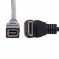 Up Angled DP DisplayPort 90 Degree to Mini DP DisplayPort Female Cable for Displays Monitors DP-048-UP
