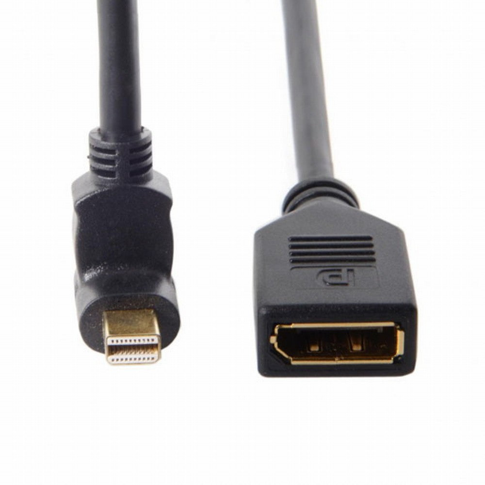 Up Angled Mini DP DisplayPort 90 Degree to DisplayPort Female Cable for Displays Monitors DP-013-UP