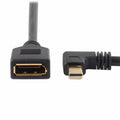 Left Angled Mini DP DisplayPort 90 Degree to DisplayPort Female Cable for Displays Monitors DP-013-LE
