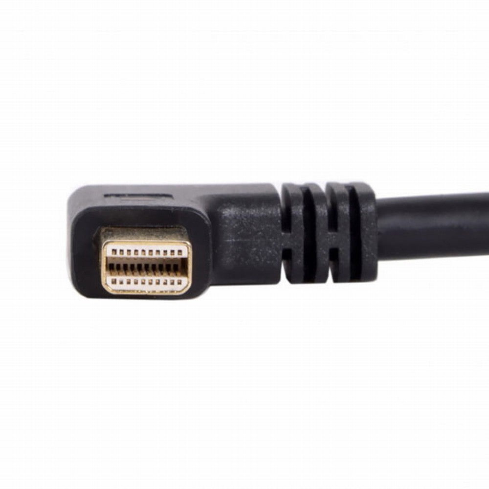 Left Angled Mini DP DisplayPort 90 Degree to DisplayPort Female Cable for Displays Monitors DP-013-LE