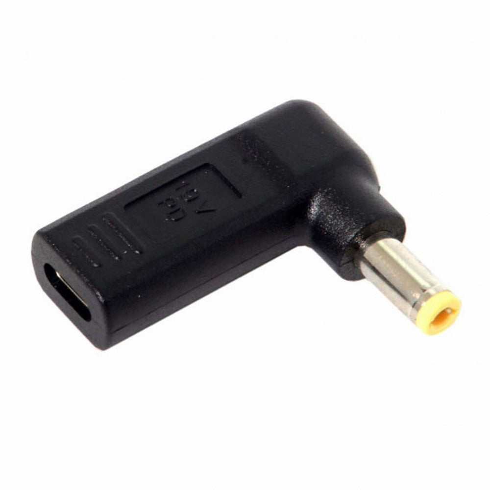 USB 3.1 Type C USB-C to DC 20V 5.5 2.5mm Adapter PD Emulator Trigger 90 Degree Angled UC-112-5525MM